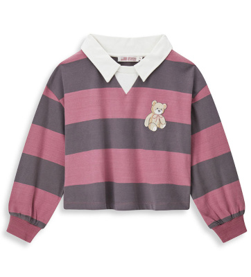 Поло с длинным рукавом для девочки