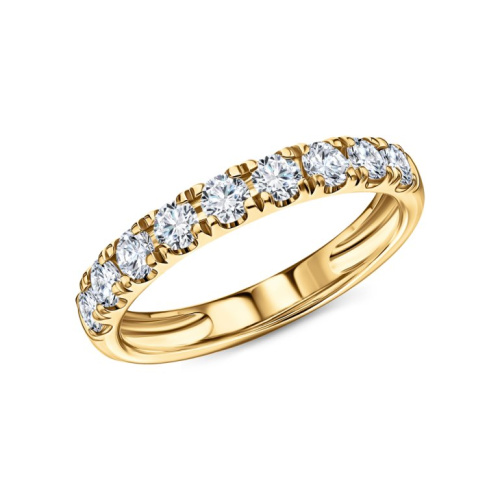 Золотое кольцо с бриллиантами выращенными