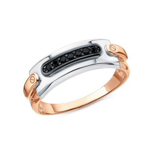 Золотое кольцо с фианитами