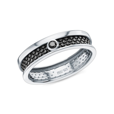 Серебряное кольцо с ситаллами