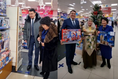 Руководство Минздрава Якутии передало подарки для учащихся коррекционной школы / Нарыйа Пахомова   