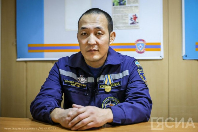 Максим Колесов в третий раз признан лучшим спасателем Службы спасения Якутии / Мария Горохова   