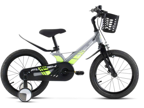 Детский велосипед Stels Flash 16, год 2026, цвет Серый