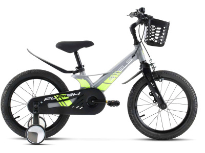 Детский велосипед Stels Flash 16, год 2026, цвет Серый