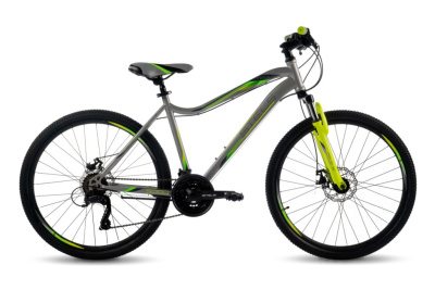 Женский велосипед Stels Miss 5000 MD V020, год 2025, цвет Серый-Зеленый, ростовка 18