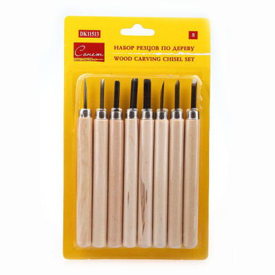 Набор резцов по дереву "Сонет" 8 шт