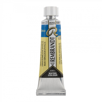 Акварель Talens "Rembrandt" 10 мл Лазурно-синий фталоцианин (улучшенный)