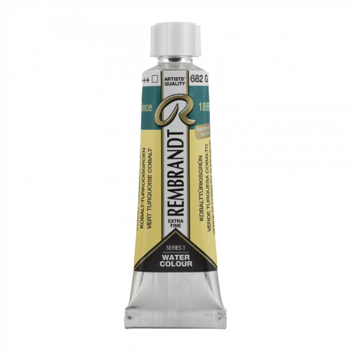 Акварель Talens "Rembrandt" 10 мл Кобальт бирюзово-зелёный (улучшенный)
