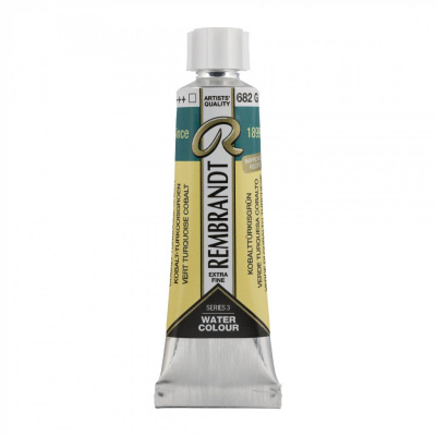 Акварель Talens "Rembrandt" 10 мл Кобальт бирюзово-зелёный (улучшенный)
