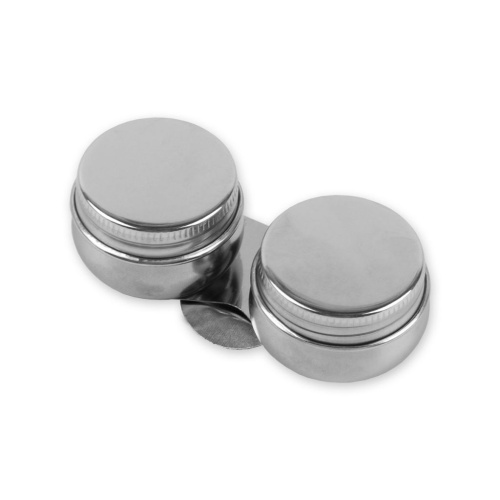 Масленка двойная с крышками VISTA-ARTISTA 4 см, нержав.сталь