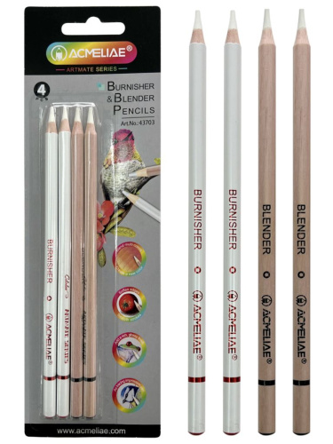 Набор полирующих карандашей и карандашей-блендеров Acmeliae 4 шт, в блистере