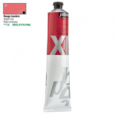 Масло PEBEO "Studio XL" 200 мл ярко-красный