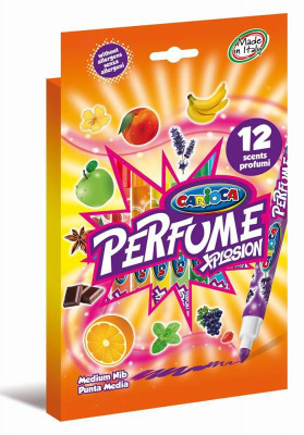 Набор фломастеров Carioca Perfume Xplosion 12 цв, ароматизированные чернила