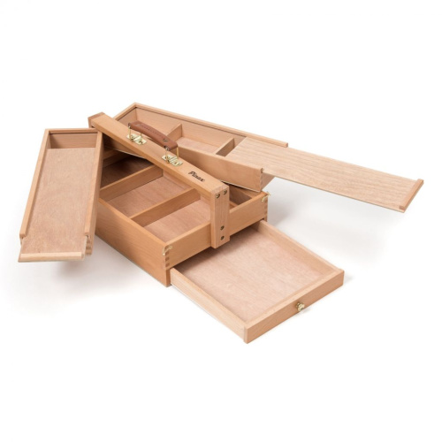 Ящик художника Pinax SB-7 с пеналом для кистей и красок, бук