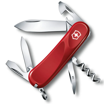 Нож перочинный Victorinox Evolution 10, сталь X50CrMoV15, рукоять нейлон, красный