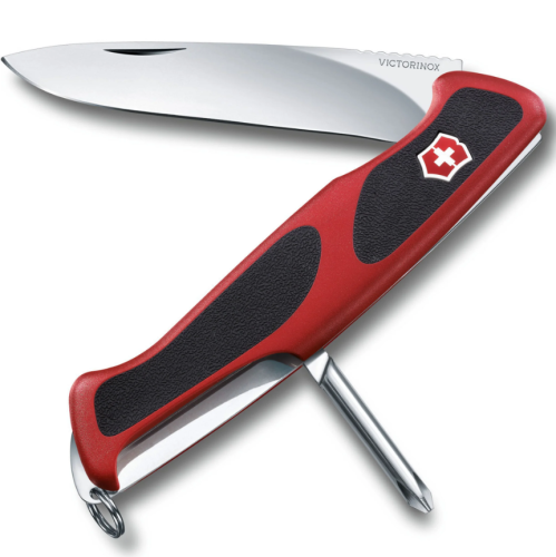 Нож перочинный Victorinox RangerGrip, сталь X50CrMoV15, рукоять нейлон, красно-чёрный