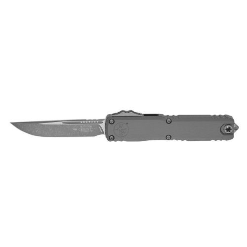 Автоматический нож Microtech Ultratech ZBP Gen III S/E, сталь M390MK, рукоять алюминий, серый