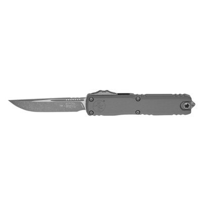 Автоматический нож Microtech Ultratech ZBP Gen III S/E, сталь M390MK, рукоять алюминий, серый