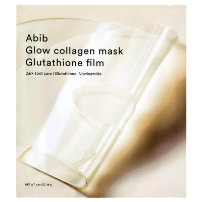 Осветляющая гидрогелевая маска с глутатионом Abib Glow Collagen Mask Glutathione Film