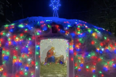 Рождественские вертепы установили в Алданском районе / ЯСИА   