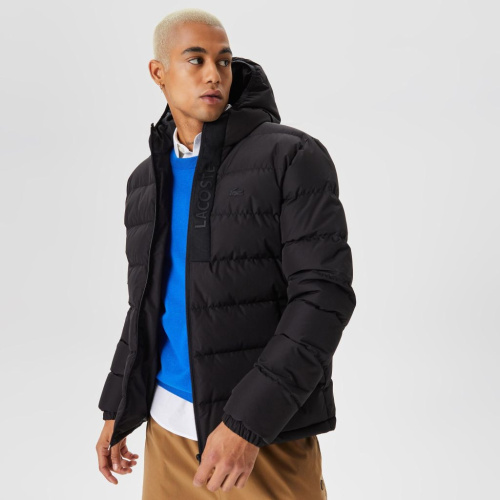 Мужская стёганая куртка Lacoste с капюшоном