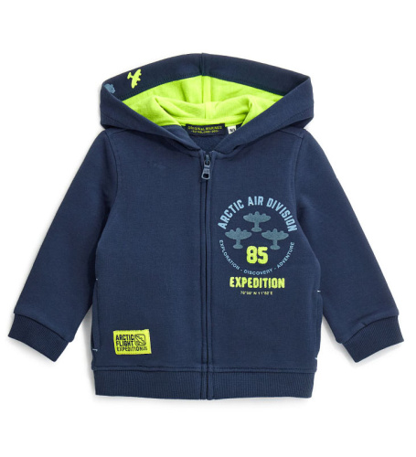 Толстовка на молнии для маленького мальчика