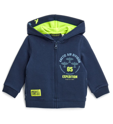 Толстовка на молнии для маленького мальчика