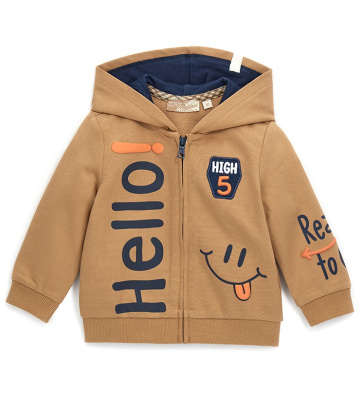 Толстовка на молнии для маленького мальчика