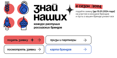 Конкурс «Знай наших»: поддержка российских брендов и открытие новых возможностей для предпринимателей /    