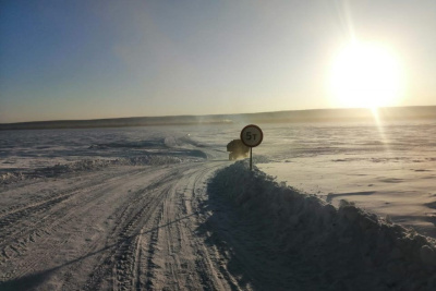 Открыт ледовый автозимник Тит-Ары - Синск в Хангаласском улусе / ЯСИА   