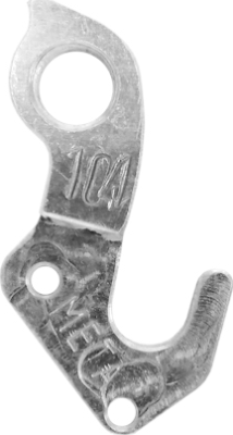 Держатель заднего переключателя "петух" Meta №104 фрезерованный (серебристый)