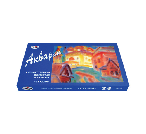 Набор акварели Гамма "Студия" 24 цв
