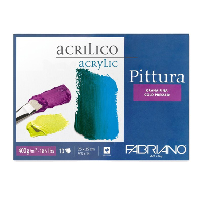 Блокнот-склейка для акрила Fabriano "Pittura" 25х35 см 10 л 400 г