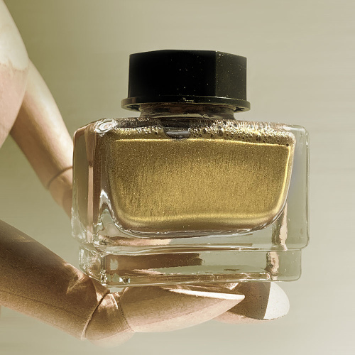 Тушь для рисования и каллиграфии Малевичъ, 15 мл, металлик золото