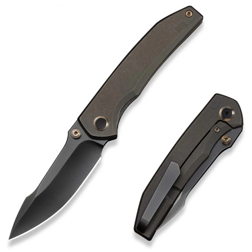 Складной нож WE Knife Ryson, сталь M390, рукоять титан, бронзовый