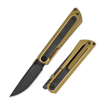 Складной нож Kizer Quoll, сталь S45VN, рукоять Titanium&Zirconium