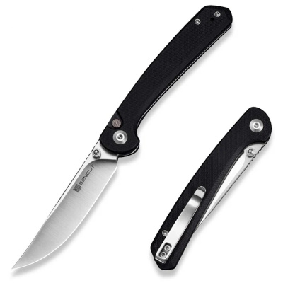 Складной нож Sencut Skelfin, сталь 9Cr18MoV, рукоять G10, черный