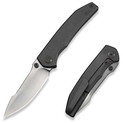 Складной нож WE Knife Ryson, сталь M390, рукоять титан, серый