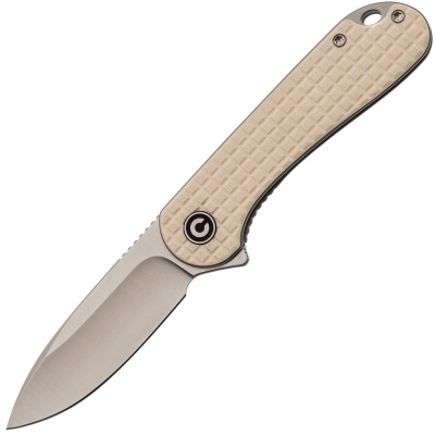 Складной нож Civivi Elementum, сталь D2, рукоять G10, бежевый