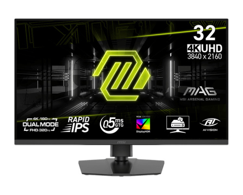 Монитор 31,5" MSI MAG 322URDF E16 9S6-3DD89T-012 16:9, IPS, UHD, 0,5ms, 400cd, 160Hz, HDMI, DP, USB, HAS