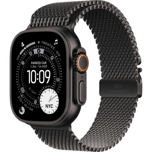 Смарт-часы Apple Watch Ultra 3 49mm Black Titanium Case with Black Titanium Milanese Loop (M)
