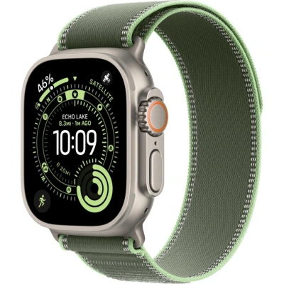 Смарт-часы Apple Watch Ultra 3 49mm Natural Titanium Case with Green/Neon Trail Loop (S/M)