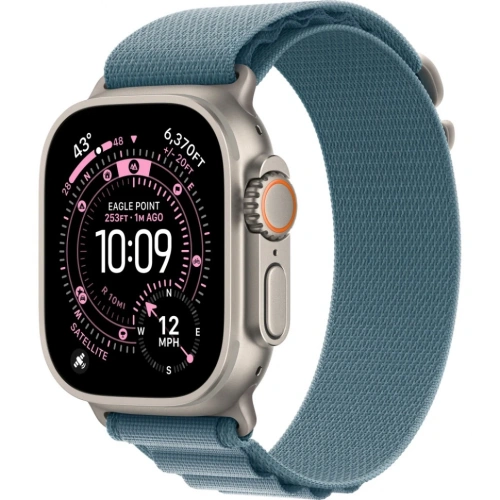 Смарт-часы Apple Watch Ultra 3 49mm Natural Titanium Case with Light Blue Alpine Loop (L)