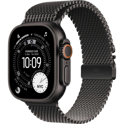 Смарт-часы Apple Watch Ultra 3 49mm Black Titanium Case with Black Titanium Milanese Loop (S)