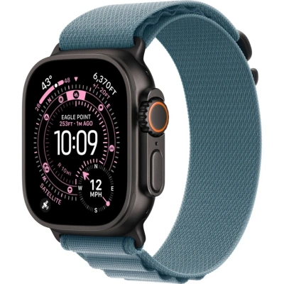 Смарт-часы Apple Watch Ultra 3 49mm Black Titanium Case with Light Blue Alpine Loop (L)