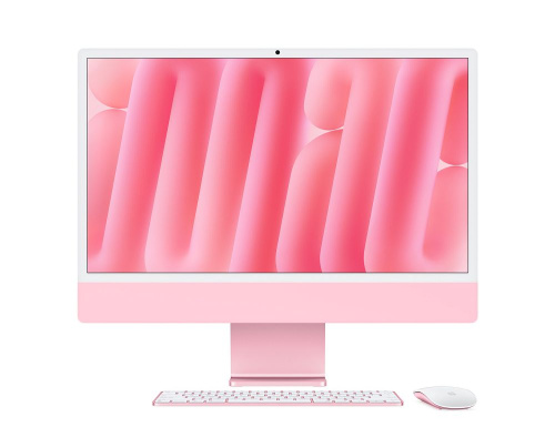 Apple iMac 24" with Retina 4.5K (M4 10C CPU / 10C GPU, 16GB, 512GB SSD, 2024) (Pink) (MWV53X/A)