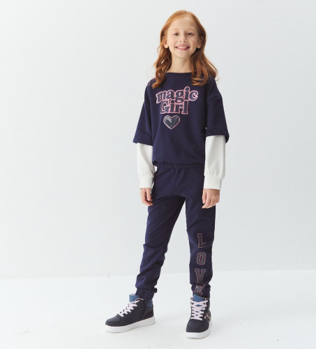 Комплект (толстовка+брюки) для девочки