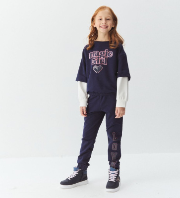 Комплект (толстовка+брюки) для девочки