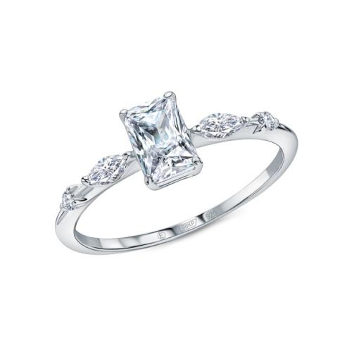 Серебряное кольцо с фианитами