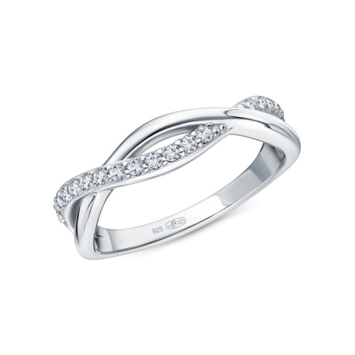 Серебряное кольцо с фианитами